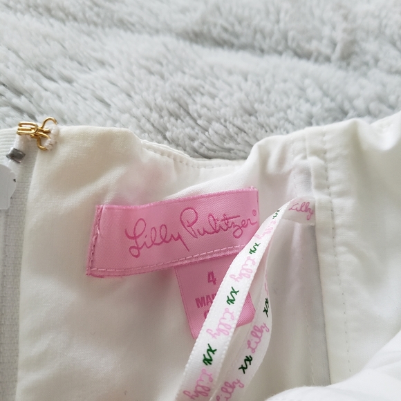 Host Pick 🥂 Lilly Pulitzer White Embroidered Floral Stapless Mini Dress - Picture 9 of 12